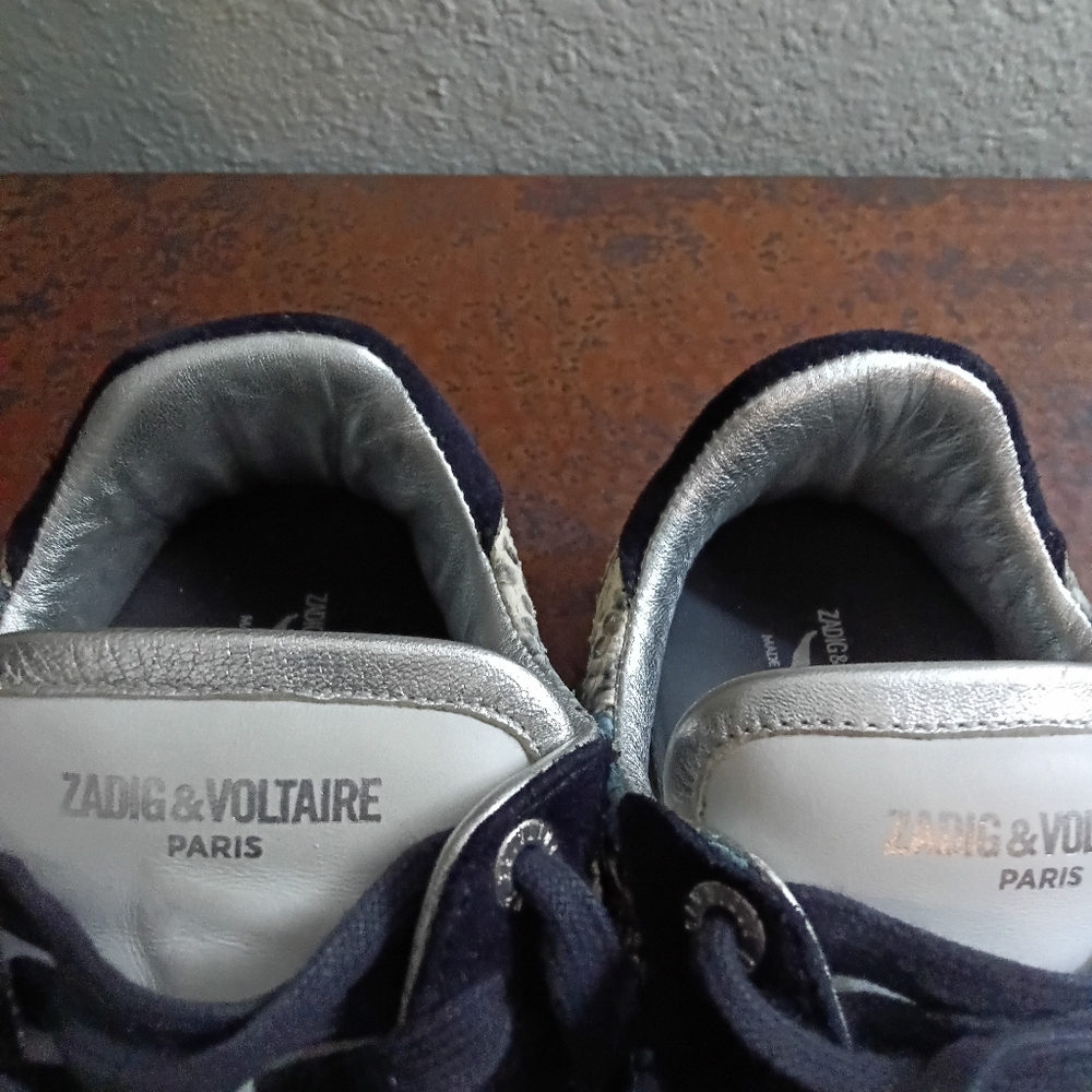 Zadig & Voltaire Sz. 10 Wild Low Top Sneakers - Picture 8 of 16